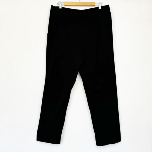 Eileen Fisher black TENCEL stretch Pants side zip Large - Picture 3 of 7